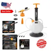 6L Pneumatic/Manual Oil Extractor Pump with Hose & Tubes for Fast Fluid Changes