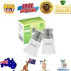 2-pack E27 to B22 Adapter Light Socket Converter Edison to Bayonet E27 to B22