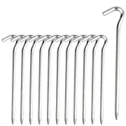 Aluminum Tent Stakes Pegs with Hooks for Outdoor Travel Camping Canopy