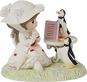 Precious Moments Mary Poppins Figurine | Your Wish is Always Complementary Disney Mary Poppins Bisque Porcelain Figurine | Disney Figurine | Whimsical | Hand-Painted