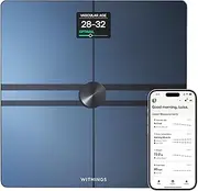 WITHINGS Body Comp - Scale for Weight and Complete Analysis, Wi-Fi & Bluetooth With Colour Screen, Digital Scale With Accurate Visceral Fat, Heart Health - Compatible With Apple Health