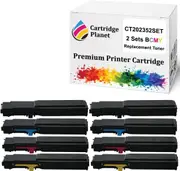 2 Sets BCMY Compatible Toner Cartridge for Fuji Xerox CT202352 CT202353 CT202354 CT202355 (11,000 Pages) for Fuji Xerox DocuPrint CM415AP CM415 P225 M225 M265 P265