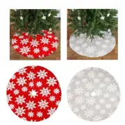 35inch Christmas Tree Skirt Decorative Xmas Tree Mat Xmas Tree Base Cover for