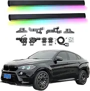 BJOHQ Electric Running Boards Compatible for BMW X6 2012-2019 with Light, SUV, Off-Road & Pickup Trucks - Retractable Truck Steps & Nerf Bars