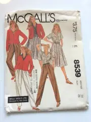 McCall's. 8539 Misses' Jacket, Shirt, Skirt and Pants Size 14, Bust 36
