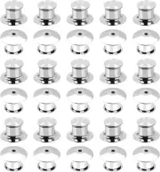 Metal Locking Pin Backs, 30 Pcs Keepers Locking Clasp for Uniform Badges, Hat