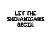 LET THE SHENANIGANS BEGIN Letter Balloon Banner - St Patrick's Day Decorations