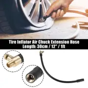 12" Car Lock Air Chuck Extension Hose for America Tire Valve with Air Release