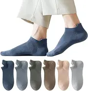 [svlftecon] 6 Pack Extra Large Unisex Cotton Ankle Socks Thin Soft Athletic Low Cut Socks With Tab for Men Women