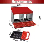 Chicken Hen Coop Hutch 2 Hole Inside Outside Roll Away Lay Egg Nesting Box