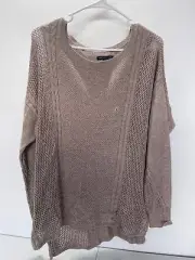 American Eagle Knit Sweater Women's Size Large Tan Light Brown New with Tags