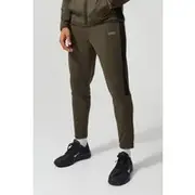 Mens Khaki Man Active Performance Training Joggers