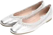 LANVIN en Bleu(ランバン オン ブルー) Lanvin on Blue Pumps Mesh Topline Cutter Pumps 2853 Women's 2853 Silver 24.5 cm, Silver, 24.5 cm