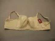 NWT 40C HANSCA Womens Beige Lace Lined Underwire Back Closure Nursing Bra 9M