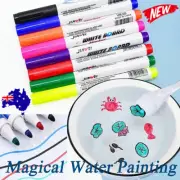 8-12 color Magical Water Painting Pen Magic Doodle Drawing Pens(with SPOON)