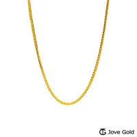 在飛比找Yahoo奇摩購物中心優惠-JoveGold漾金飾 凝望黃金蕭邦鍊(約1錢)(約1.4尺