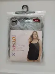 JOYSPUN Nursing Cami W Built-In Shelf Bra & Nursing Clips SZ S-M Gray NEW Unopen