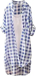 [Hamthuit] Women's Long Coat Shirt Chiffon Sunscreen Women's Thin Summer Loose Sunscreen Shirts Women's Cardigan Blouse
