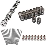 Stage 3 LS Cam Kit, Compatible with 1999-2013 GM Equipped with 4.8 5.3 6.0 6.2 L Engines, Stage 3 LS Truck Cam Set, w/ Stage III Camshaft Specs 218/224 .553/.553 110, Springs, Seals, 7.400 Pushrods