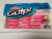 1 Pack of 10 Berkley Gulp 4" Swimming Mullet PINK COLOR - FREE SHIPPING