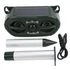 (Outdoor Animal Repellent Solar Power Cat Snake Ultrasonic Repeller LED Fla LX