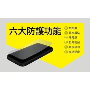 犀牛盾 適用Samsung Galaxy S24/Plus/Ultra 耐衝擊手機保護貼-透明非滿版(正面)