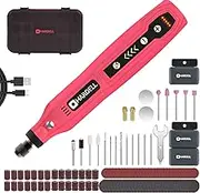 HARDELL Mini Cordless Rotary Tool, 5-Speed 3.7V Power Rotary Tool Kit with 111 Accessories