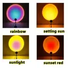 Sunset Projection Cool Lamps Changing Night Light 90° Rotation Sunset Lights
