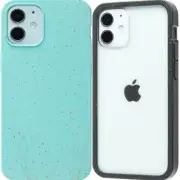 Apple iPhone 12 mini 5.4 " Pela Case Eco-Friendly made from plants - Clear Black