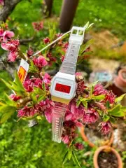 Cherry Red – Modified Watch Based on Casio F-91W – Custom Digital Watch Gift