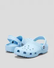 [Crocs] Crocs Girls' Kids' Classic Clogs Shoes in Blue Calcite 0 Blue Calcite