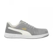 PUMA Safety Men's Iconic Low Composite Toe SD Work Shoes Grey Suede - 640035, Gr