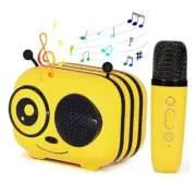 Mini Karaoke Machine for Kids Adults, Music Toys for 1 Wireless Microphone