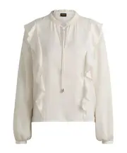 ruffle-detail blouse EU40 White