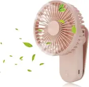 KONPWAY Portable Mini Clip on Fan - Pink