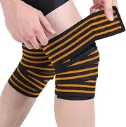 Knee Wraps for Weightlifting,Portable Weight Lifting Knee Wraps - Work out Knee Support, Elastic Knee Straps, Gym Knee Brace for Powerlifting, Squats & Fitness