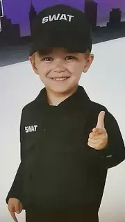 SWAT Officer Policeman Police Costume Boys Rubies 630290