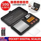 Mini Pocket Scales Electronic Digital Weighing 50g/0.001g Precision Pans Micro