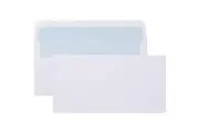Cumberland DLX Envelopes Plain Face Secretive Self Seal 80GSM 120x235mm White Box 500