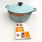 Le Creuset 5qt Dutch Oven #26 Cast Iron Enameled Mineral Light Sky Blue RARE