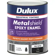 Dulux 1L Metalshield Epoxy Enamel Flat Paint Black