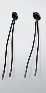 【 March Design Elastic Shoelace Last Knot Short Type 50cm Black