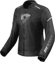 Revit Sprint H2O Ladies Motorcycle Textile Jacket, black-white, Size 38 for Women Black White