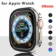 鋁合金外殼 TPU+合金保險槓保護膜鈦色保護套兼容 Apple Watch ultra 49 毫米 iwatch 系列