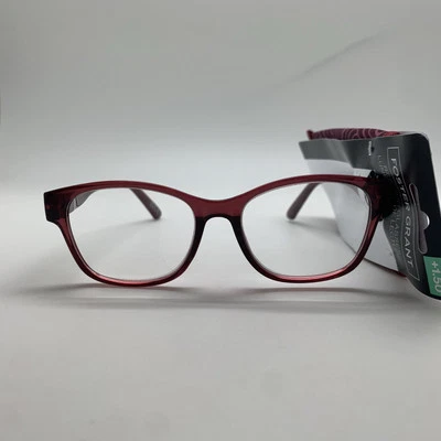 D232 Foster Grant FGLR 24 611 WIN +1.50 RED WINE READING READERS GLASSES