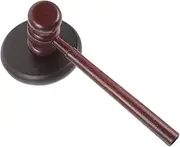 INOOMP 1 Set Wooden Judge Gavel with Smooth Finish Auction Hammer for Courtroom Role Costumes Sound for Auctions Ceremonies