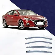 4Pcs Car Wind Deflectors for Nissan for Teana for Altima Mk6-L34 2019 2020 2021 2022 2023, Side Window Ventilated Visors Rain Deflector