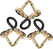 Hoement 3pcs Flat Head Guitar Patch Cables for Electric Guitar Pedals Noise Reduction Effector Audio Cable for Stage Performances and Music Enthusiasts