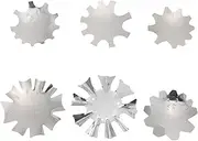 Healvian Nail Trimmer Set 6pcs French Nail Art Module Acrylic Smile Line Cutter Manicure Templates