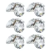 30 Pcs Rhinestone Embellishments Button Clear Buttons Sewing